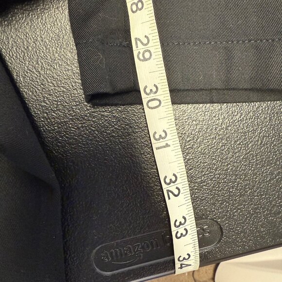 L.L.Bean Womens Black Cotton Dress Pants Size 18W Elastic Waist Pleated - Picture 8 of 10